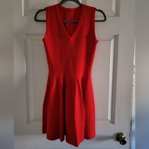 Alaia Pleated V Neck Sleeveless Sweater Dress sz M HTF